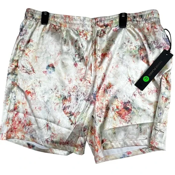 Paper Planes‎ Men 2XL Satin Matching Set Shirt Shorts Streetwear Co-Ord Festival